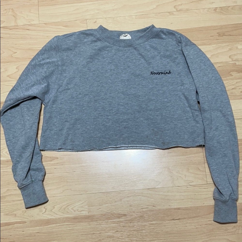 GREY FLEECE CREWNECK